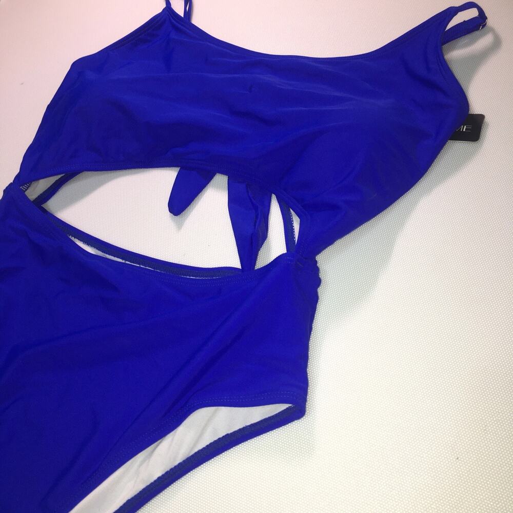 Tempt Me One piece Swimsuits For Women Open Tummy And Back Royal Size Large